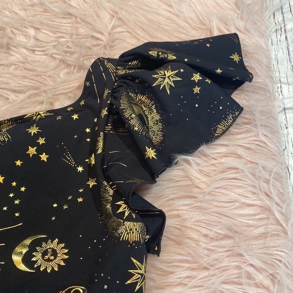 NWT CARBON38 Celestial One Shoulder Bodysuit sz S - Picture 5 of 13